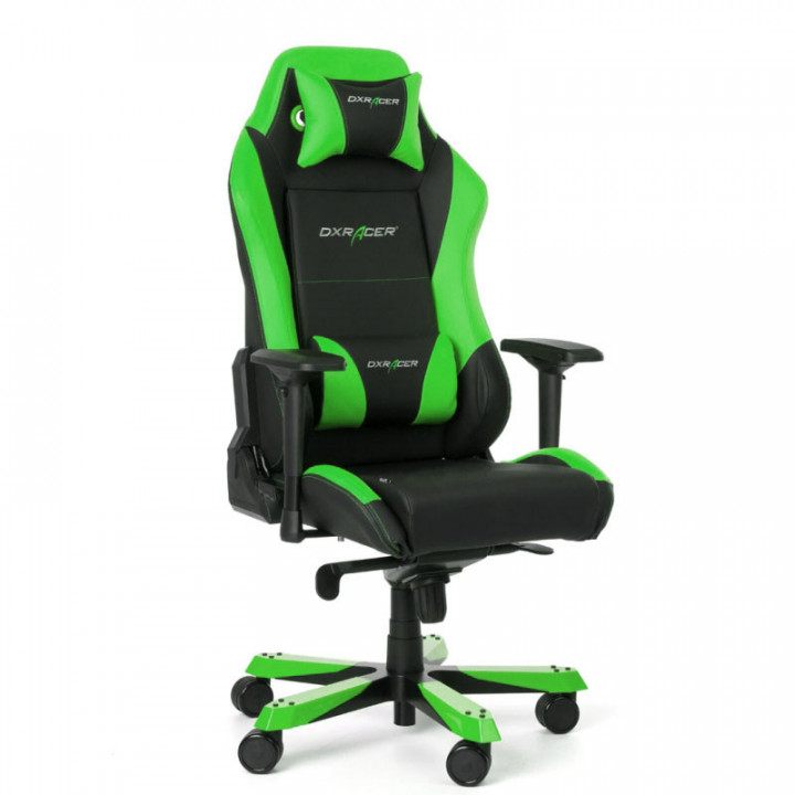 Игровое кресло DXRacer Iron OH/IS11/NE (Black/Green)